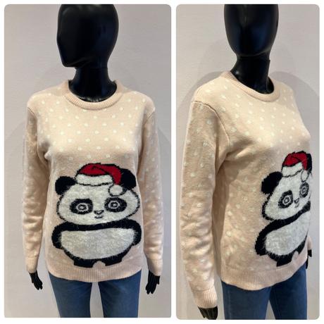Dámsky bodkovaný sveter panda cropp (s), s