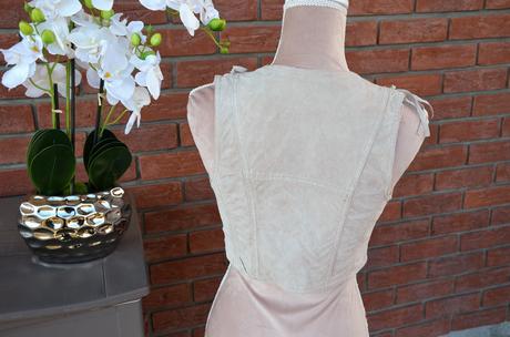 Pravá kožená vesta-xs, xs