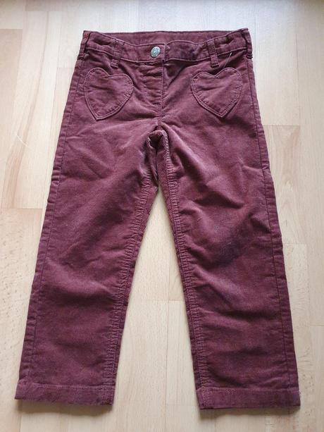 Dievcenske manchestrove nohavice veľ. 104, palomino,104
