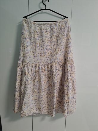 H&m ľanová sukňa, h&m,l