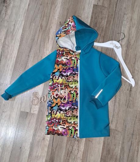 Softshell bunda grafity, 104 / 110