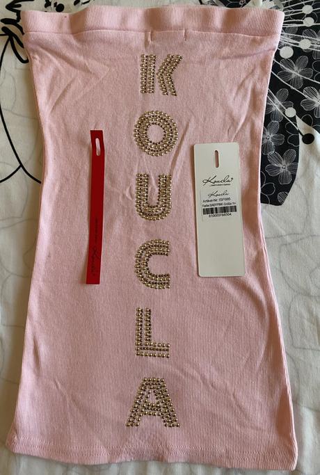 Bavlnené vrúbkové tričko - top bez ramienok koucla, s