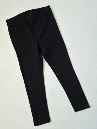 Čierne elastické nohavice (jeggings/legíny), dopodopo,110