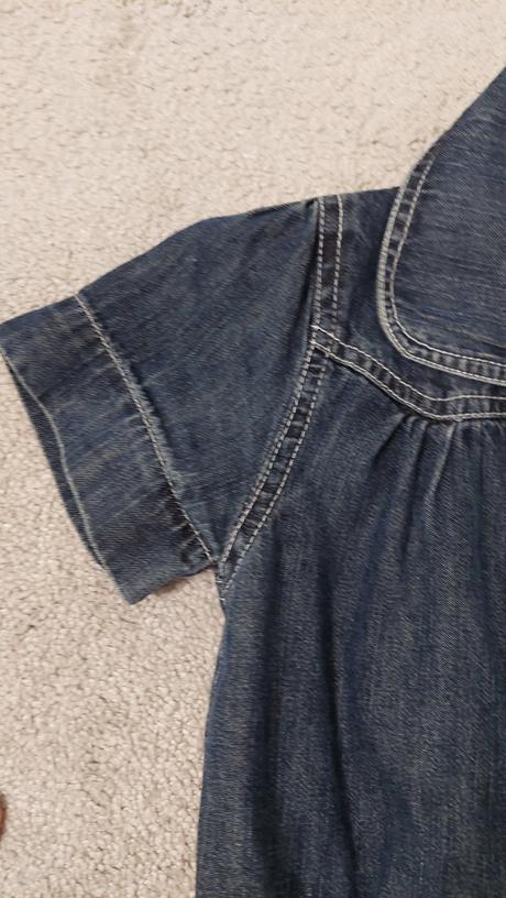 Dievčenské riflové šaty 6-7 rokov, 128