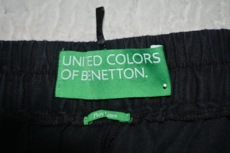 Ľanové nohavice veľ. xl, united colors of benetton, benetton,xl