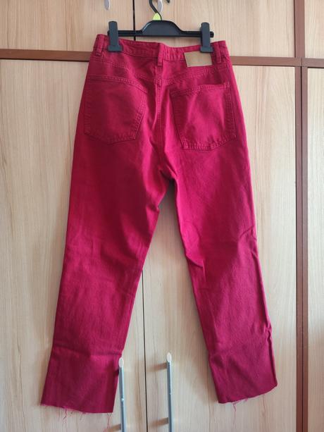 Tmavo červené džínsy desigual, desigual,38