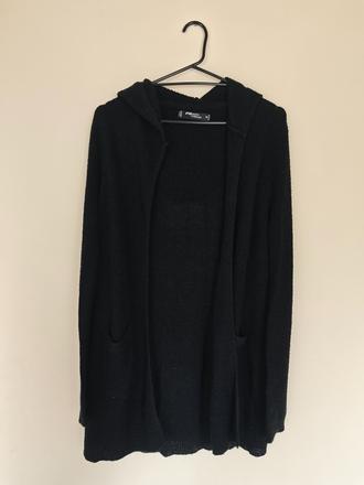 Dlhy čierny sveter, m