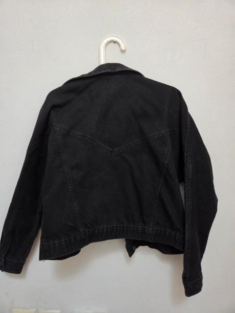 Bunda džínsová denim čierna jarná / jesenná, reserved,36