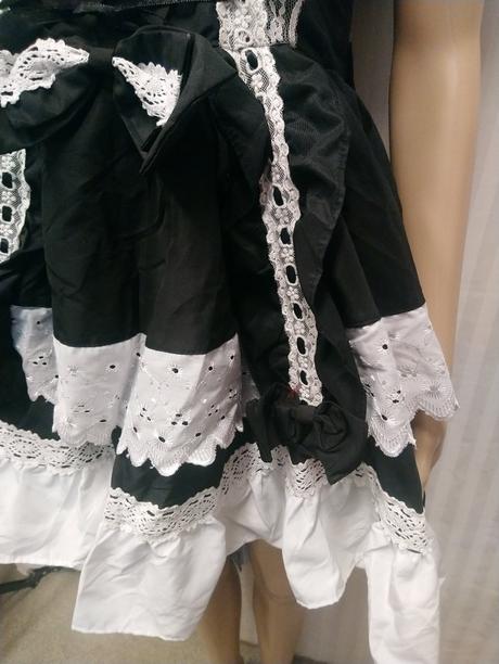 2 dielny kostým slúžka lolita, chyžná, xs,