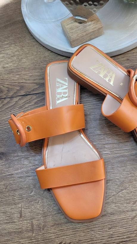 Kožené šľapky zara, zara,38