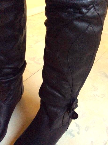 Luxusné kožené čižmy, 38