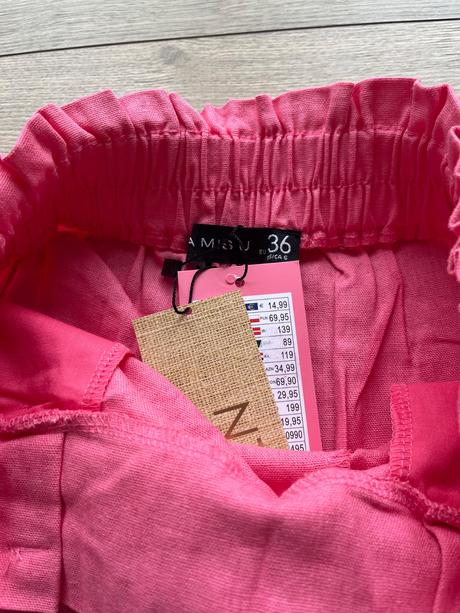 Lanové šortky, amisu,36