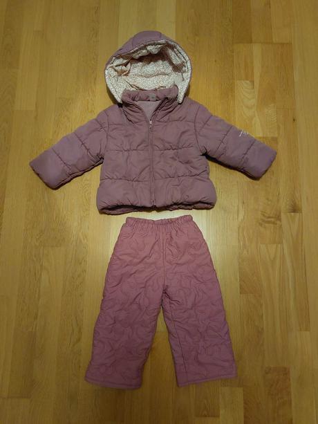 Zimná bunda + vyteplené nohavice (veľ. 92), c&a,92