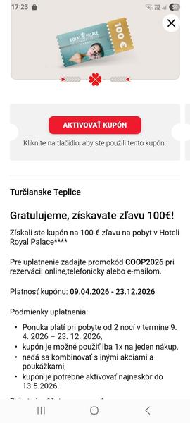 Poukaz Turčianske teplice