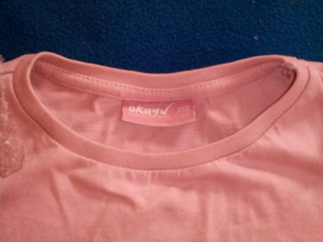 Dievčenské tričko s dlhým rukávom, 110