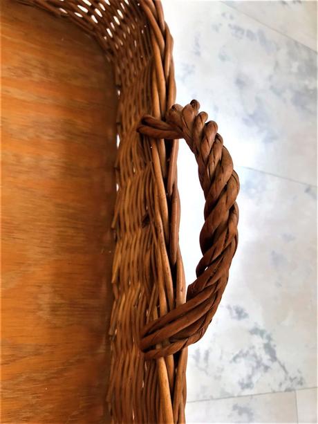 Veľký piknikový ratanový podnos, 