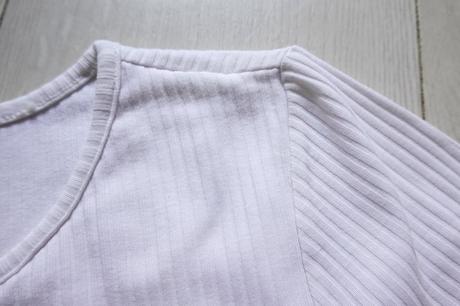 Vrúbkované tehotenské tričko h&m mama, h&m,l