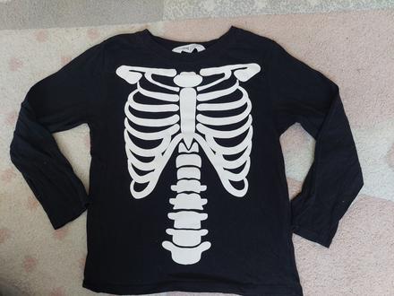 Tričko s kostrou veľ.110/116, h&m,110