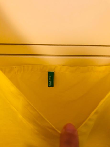 Žltý top benetton, benetton,xl