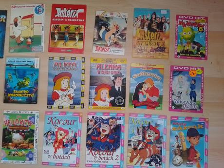Rôzne dvd aj pre deti, 