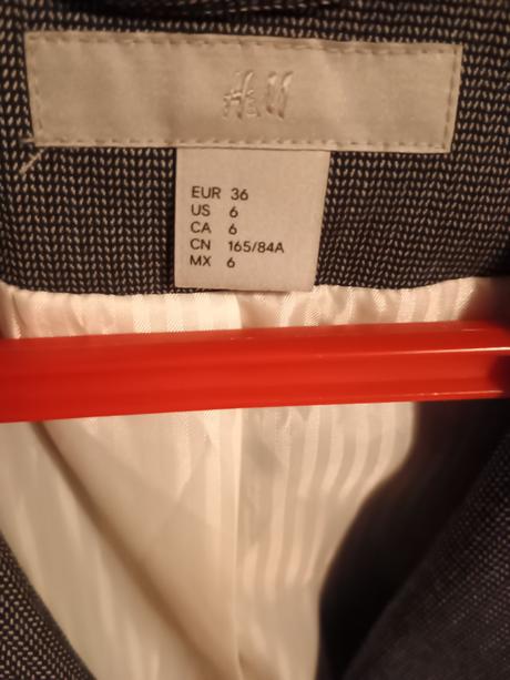 Šedé sako, h&m,s