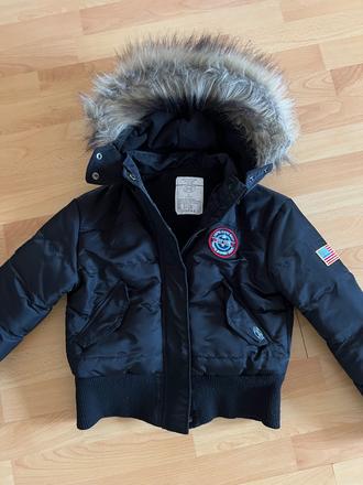 Zimná bunda s kozusinou, 140