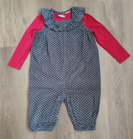 Dievčenský overal s tričkom veľkosť 86, lindex,86