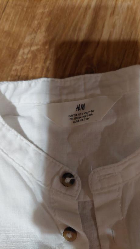 Chlapcenska kosela biela, h&m,128