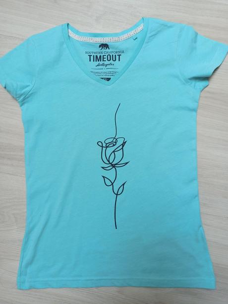 Tričko s ružou, timeout,xs