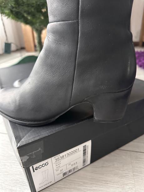 Damske kozene cizmy ecco, ecco,37