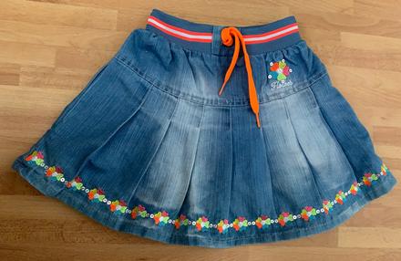 Minia rifľová sukňa so šnúrkou, 116