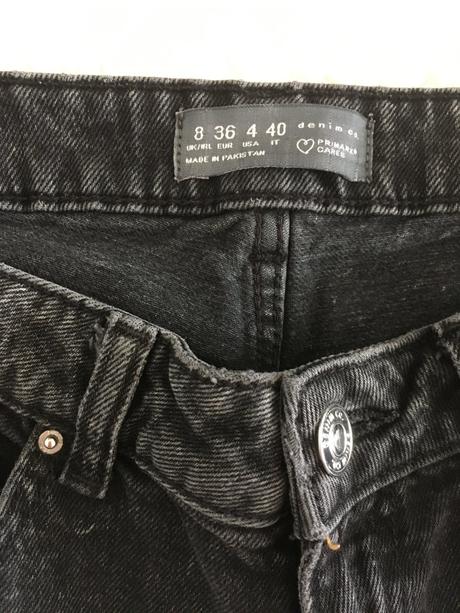 Čierne rifle primark veľ.36, primark,36