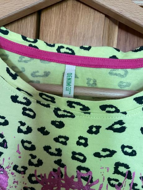 Dámske tigrované tričko 38, denim,m