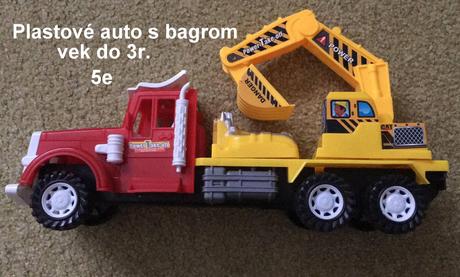 Plastové auto s bagrom, vek do 3r., 