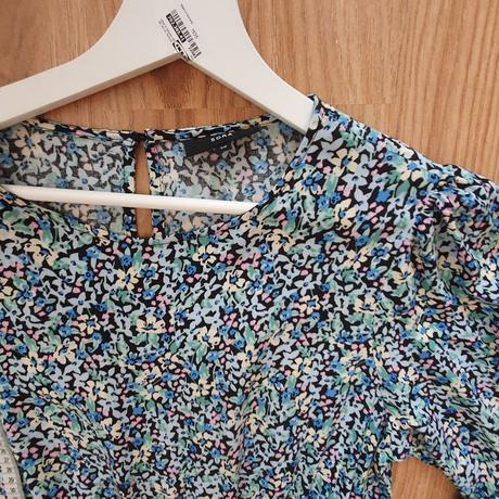 Modré viskózové šaty, m