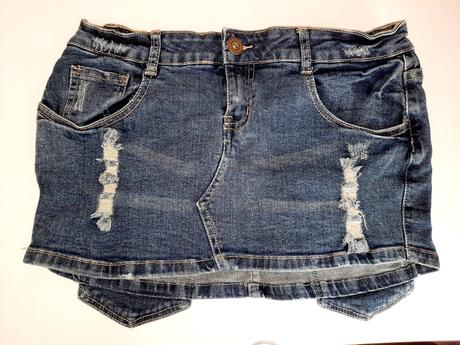 Riflová minisukňa, gate,m