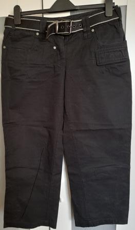 Nohavice čierne športove 3/4 velkost 38, m