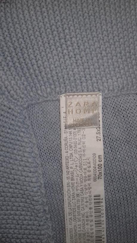 Zara home bavlnená dečka 70x100, 