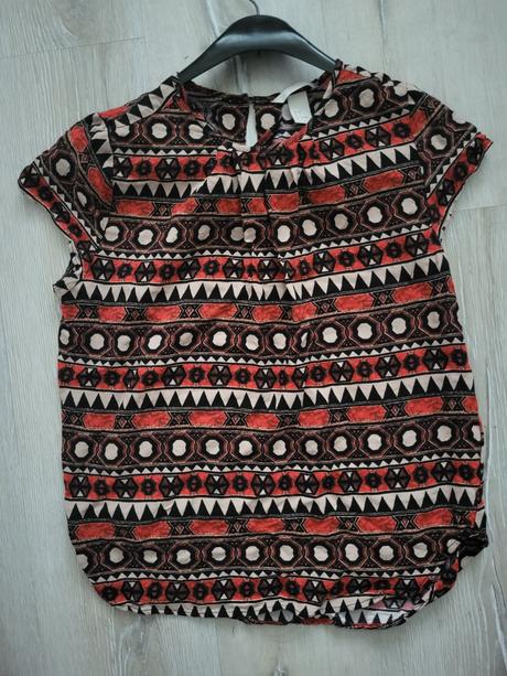 Vzorovaná blúzka, h&m,s