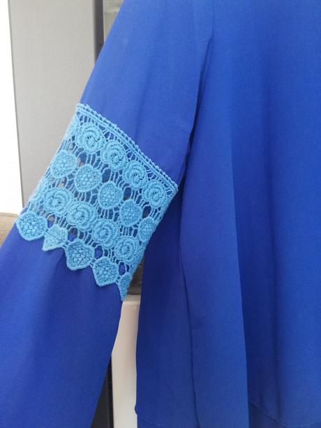 Kráľovsky-modrá dámska blúzka, m