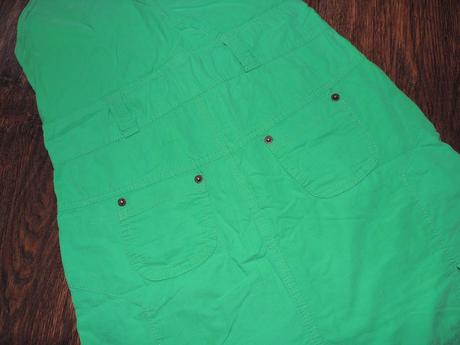 Suknička s trakmi zelená, xs