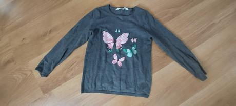 Svetrik s motylikmi, h&m,122