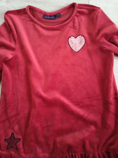 Bordove velurove saty, alive,128