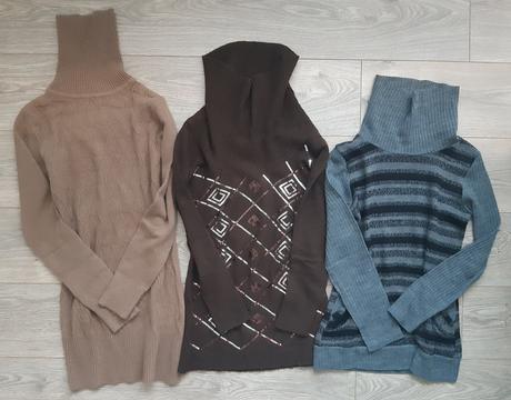 Hnedy sveter s flitrami, m