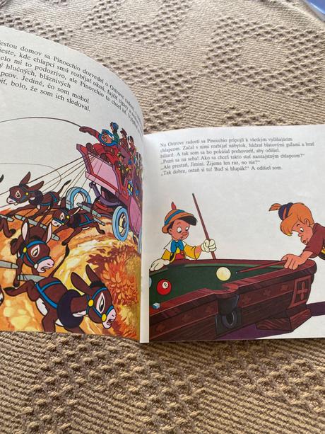 Krásna retro vintage mini walt disney pinocchio, 