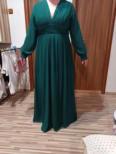 Krásne zelené šaty veľkosť 46, 46