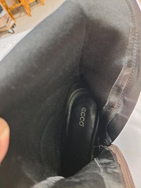 Hnede cizmy ecco, ecco,38