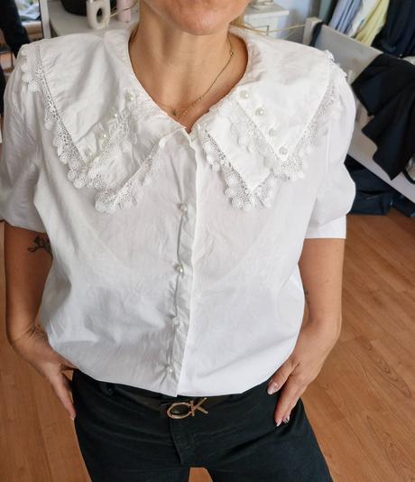 Blúzka s výrazným golierom, l