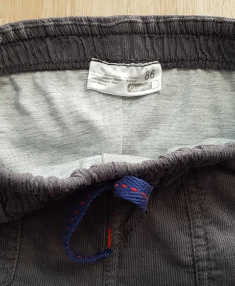 Raz oblečené zateplené menčestráčky ergee, v. 86, ergee,86