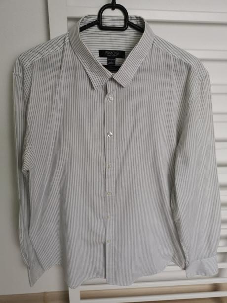 Slim fit košeľa prúžkovaná, l